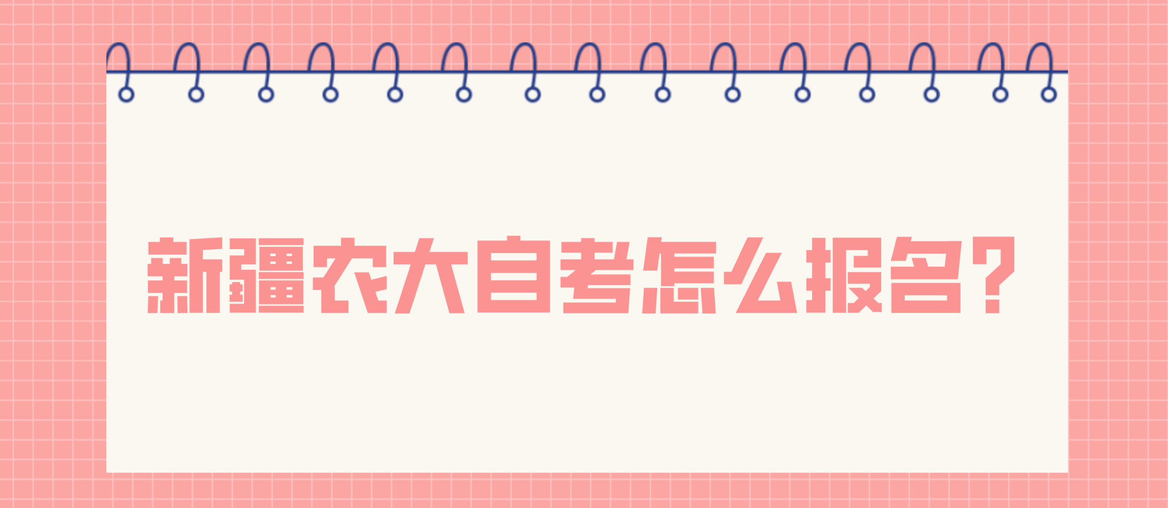 新疆农大自考怎么报名？(图1)