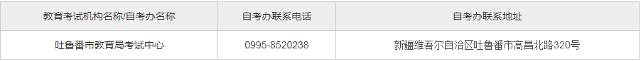 新疆自考​吐鲁番市自考办电话及地址是什么？(图2)